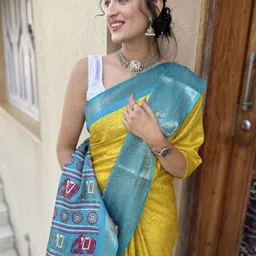 LeeliPeeri Designer Ethnic Motifs Zari Kanjeevaram Saree image 5