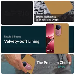 SPRIG Unisex Vivo V50e 5G Impact Resistant Back Case image 2