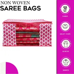 AMAK INC Pink Fabric Multi-Utility Wardrobe Organisers image 2