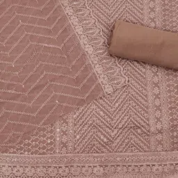 Rangtulika Ethnics Embroidered Unstitched Dress Material image 2