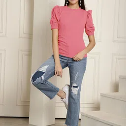 Tromko Women Pack Of 2 Puff Sleeve Top image 3