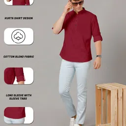 ZELINCO Men Thread Work Kurta image 3