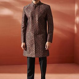 Vastramay Men Embroidered Slim-Fit Two Piece Suits-picture-31