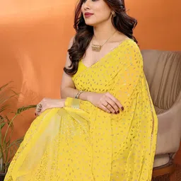 DIVASTRI Floral Printed Saree-image-40