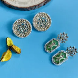 VATSALYA creation Women Sea Green Earrings-image-79