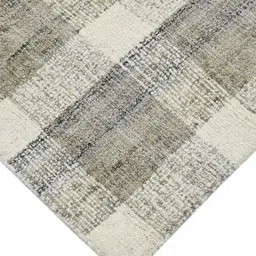 saraswatii global Brown Tartan Plaid Hand-Tufted Woollen Carpet image 4