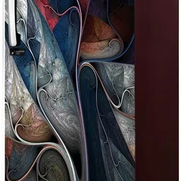 creative print solution 124.46 cm Fridge Sticker Self Adhesive Sticker image 3