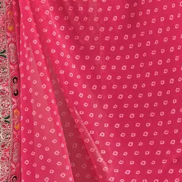Moda Rapido Bandhani Embroidered Pure Georgette Saree image 4