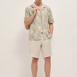 THE BEAR HOUSE Oversized Tropical Printed Casual Shirt image 4
