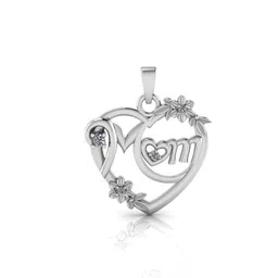 MISS HIGHNESS Rhodium-Plated Heart Shaped Pendants-picture-21