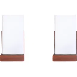 1ST TIME White & White Wood Contemporary Rectangle Shaped Wall Lamp-picture-51