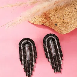 KPOP Silver-Plated Contemporary Rhinestone Drop Earrings-picture-40