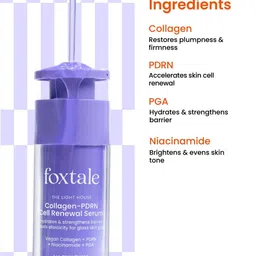 FoxTale Collagen-PDRN Cell Renewal Serum For Glass Skin Glow - 30 ml image 4