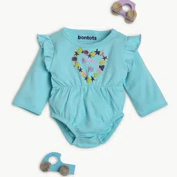 BONTOTS Infant Girls Printed Organic Cotton Soft & Rash-Free Bodysuit-image-20