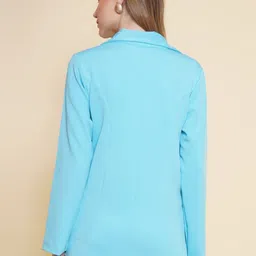 KATLINE Double-Breasted Notched Lapel Casual Blazer image 5