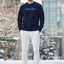 Moda Rapido Typography Printed Round Neck Pullover Sweatshirt image 4