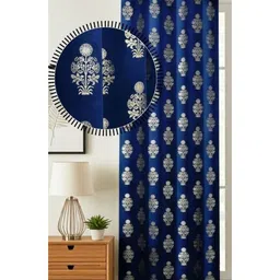 GEET CREATIONS Blue Ethnic Motifs Room Darkening Door Curtain-picture-16