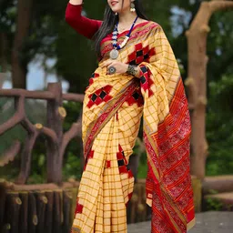 ETHNIC ODISHA HANDLOOM Ethnic Motifs Pure Cotton Sambalpuri Saree-picture-16