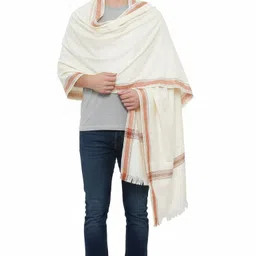 KAVIM Wool Self Design Men Shawl image 2