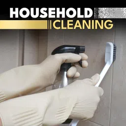 rbgiit Long Sleeves Gloves Dish-Washing Cleaning Laundry Gardening Sanitation Wet and Dry Glove image 3