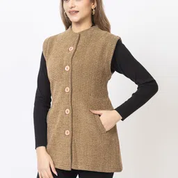 twenty me Solid Women Waistcoat image 4