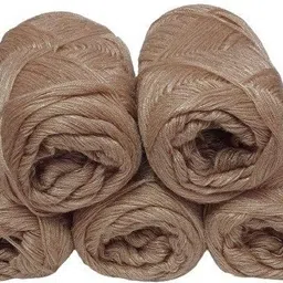 m h n creation Brown 3 Ply Acrylic Wool _05 image 2