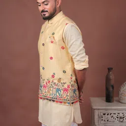 varbandhan Embroidered Men Waistcoat image 3