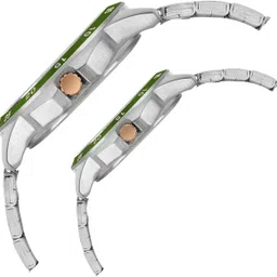 timex Green Dial Gift Set Analog Watch - For Couple TW0PRE007 image 3