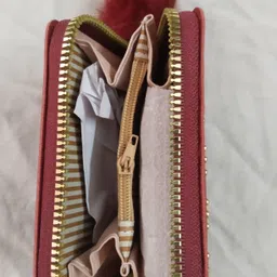 aayansh enterprises Women Maroon Artificial Leather Wallet image 3