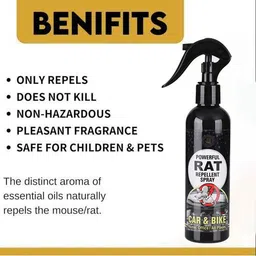jay brahmani online Rat Repellent for Car & Bike 200 ml Pack of 1 | Powerful & Safe Use Live Trap Live Trap image 4