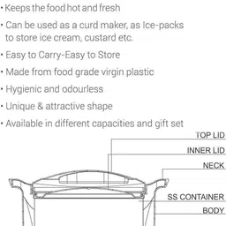 milton New Marvel 2500 Inner Steel Casserole, 2360 ml Cook and Serve Casserole image 5