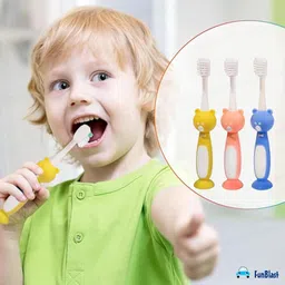 funblast Kids Toothbrush Cute Tooth Brush, PBT Soft Bristles Toothbrush for 3-6 Years Kid Soft Toothbrush image 5