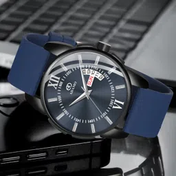 adamo Men’s Formal Watch with Day & Date, 3D Dome Glass – 883NBI05 Analog Watch - For Men 883NBI05 image 2