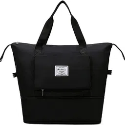 bbd kitchen shop 60 L Hand Duffel Bag - Duffle Bag Foldable Travel Bag Casual Storage Lightweight Waterproof - Black - Large Capacity-picture-11