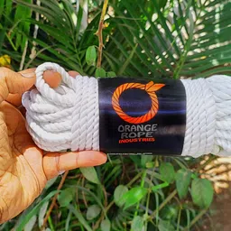 orange industries 3 STRANDS TWISTED ROPE | EASY TO DIY |COMMON USES | Super White image 2