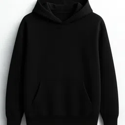 dibby Men Full Sleeve Solid Hooded Sweatshirt image 4
