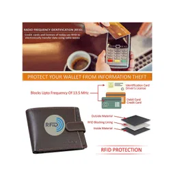 BAGMAN Men Leather Two Fold Wallet image 3