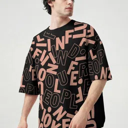 TRIPR Printed Short Sleeves Round Neck Oversized T-shirt-picture-25