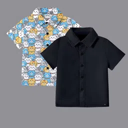 BAESD Boys Classic Opaque Formal Shirt-image-88