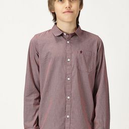 French Connection Boys Premium Spread Collar Textured Cotton Casual Shirt-picture-47