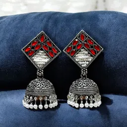 Anouk Geometric Jhumkas Earrings image 2