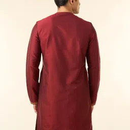 Diwas by Manyavar Men Woven Design Embroidered Festive Straight Kurta image 2