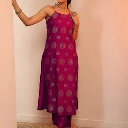 Libas Women Geometric Printed Regular Kurta Set-image-6