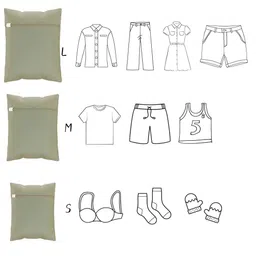 Aura 9-Pcs Beige Reusable Mesh Laundry Bags With Zip image 3