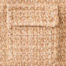 MANGO Tweed Tailored Jacket with Frayed Ends image 2