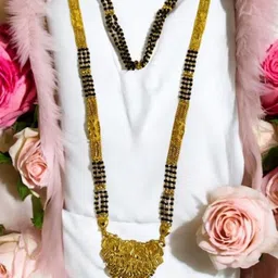 Awaglamm Fashion Gold-Plated Artificial Beaded Mangalsutra image 3