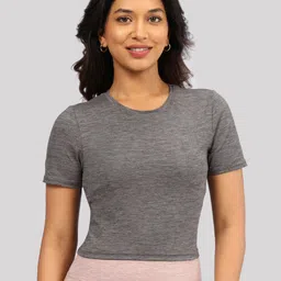 Blissclub AirMeltTM Round Neck Crop T-Shirt-picture-33