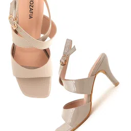 MOZAFIA Women Stiletto Heel Sandals With Buckles-image-68