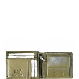 PB Pearlbags Men Genuine Leather Bi- Fold 4 Card Slots Wallet and Keychain image 5