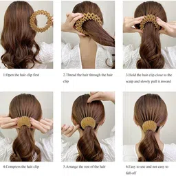 DN Creation Set Of 3 Birds Nest Hair Clips image 2